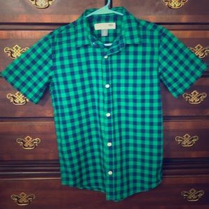 Boys Plaid Button Down Shirt